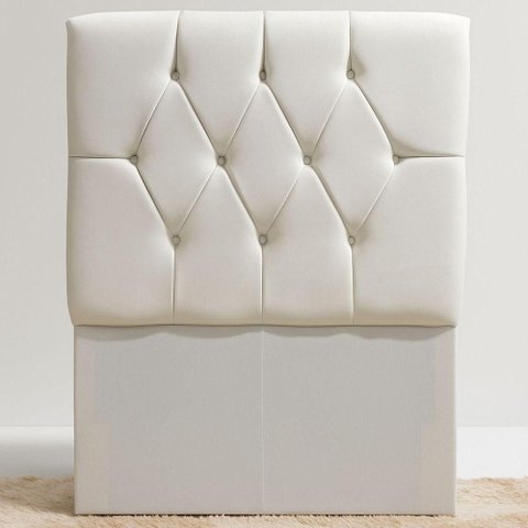 Cabeceira Cama Box Casal Queen Size 160cm Eloá Estofada Suede Veludo Premium Branco