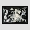 Quadro Picasso Guernica Vinil Moldura Preta 30X20Cm - 1