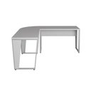 Ver imagem 3 de Mesa em L Escritório 180cm X 180cm Pés Metal F5 Office Cor:cinza