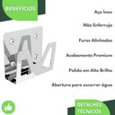 Ver imagem 4 de Suporte Para Lamina Barbear Porta Gilete Adesivo Inox ELG