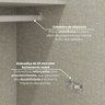 Guarda Roupa Canto Closet Modulado 2 Portas e 3 Gavetas com Espelho e Led   - 8