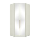 Ver imagem 2 de Guarda Roupa Canto Closet Modulado 2 Portas e 3 Gavetas com Espelho e Led