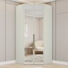 Guarda Roupa Canto Closet Modulado 2 Portas e 3 Gavetas com Espelho e Led   - 1