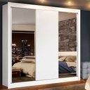 Ver imagem 1 de Guarda-roupa Casal Madesa Lyon Plus 3 Portas de Correr com Espelhos 4 Gavetas