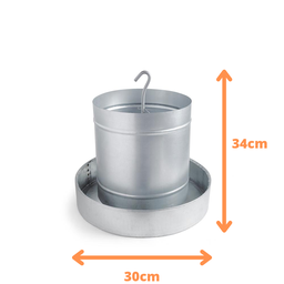 Comedouro Tubular para Frango de Chapa Galvanizada Olibox - 2