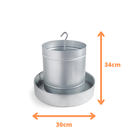 Ver imagem 2 de Comedouro Tubular para Frango de Chapa Galvanizada Olibox