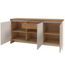 Ver imagem 4 de Balcao Buffet 50523 3 Portas 160cm Cedro Off White Dcasa