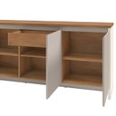 Ver imagem 5 de Balcao Buffet 50523 3 Portas 160cm Cedro Off White Dcasa