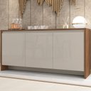 Ver imagem 2 de Balcao Buffet 50523 3 Portas 160cm Cedro Off White Dcasa