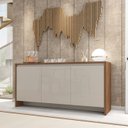 Ver imagem 6 de Balcao Buffet 50523 3 Portas 160cm Cedro Off White Dcasa