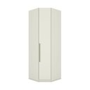 Ver imagem 2 de Guarda Roupa Canto Oblíquo Modulado 1 Porta Seletto Branco/Areia HP