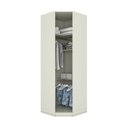 Ver imagem 4 de Guarda Roupa Canto Oblíquo Modulado 1 Porta Seletto Branco/Areia HP