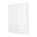 Ver imagem 4 de Guarda Roupa Infantil 4 Portas 4 Gavetas Gael