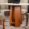 Conjunto Sala de Jantar 1 Mesa Redonda com 4 Cadeiras Beatriz Espresso Móveis - 5