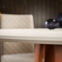 Ver imagem 6 de Conjunto Sala de Jantar 1 Mesa Redonda com 4 Cadeiras Beatriz Espresso Móveis