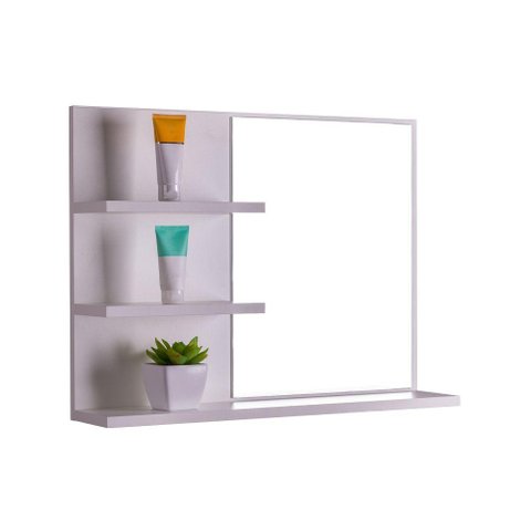 Armário Para Banheiro Lugano Branco 60 x 45cm