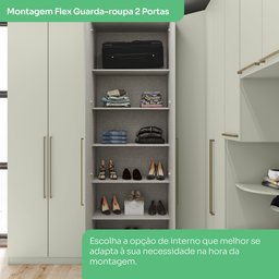 Guarda Roupa 2 Portas com Cabideiro Seletto - 13