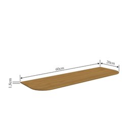 Prateleira 60x20cm Madeira Maciça Slim Artemobili - 5 Prateleira 60x20cm Madeira Maciça Slim Artemobili - 5