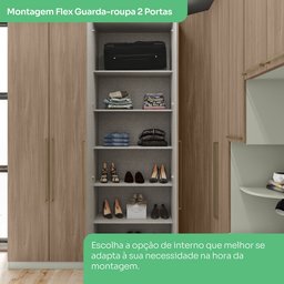 Guarda Roupa 2 Portas com Cabideiro Seletto - 15
