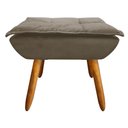 Ver imagem 4 de Kit 02 Poltronas Opala com 01 Puff Opala Suede Marrom Rato