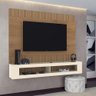 Painel Sala San Diego para Tv até 65 Polegadas Canelato+3d Canelato-off White - 3