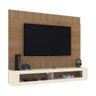 Painel Sala San Diego para Tv até 65 Polegadas Canelato+3d Canelato-off White - 1