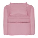 Ver imagem 2 de Poltrona Decorativa Alana Veludo Rosa Chiclete - Londrilar