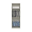 Ver imagem 3 de Guarda Roupa 2 Portas com Espelho Seletto Branco/Areia HP