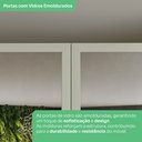 Ver imagem 7 de Guarda Roupa 2 Portas com Espelho Seletto Branco/Areia HP