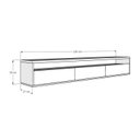 Ver imagem 4 de Bancada Suspensa para Salão de Beleza Cabeleireiro Balcão de Barbearia Suspensa Life 1.12 - Branco -