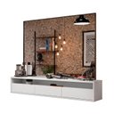 Ver imagem 1 de Bancada Suspensa para Salão de Beleza Cabeleireiro Balcão de Barbearia Suspensa Life 1.12 - Branco -