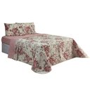 Ver imagem 1 de Cobre Leito Solteiro 1 Peça Esmeralda 100% Algodão Percal 150 Fios:rosê