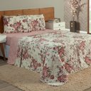 Ver imagem 5 de Cobre Leito Solteiro 1 Peça Esmeralda 100% Algodão Percal 150 Fios:rosê