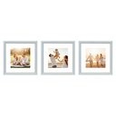 Ver imagem 2 de Kit Quadro Porta Retrato 32X32 - Foto 20X20 - Paspatur Branco:Moldura Branca/Kit com 3 Unidades