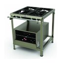 Ver imagem 1 de Fogão Inox 4 Queimadores ( 2 Bocas Simples e 2 Bocas Duplas) C/ Registro P/ Forno Pmi-402n -