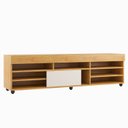 Ver imagem 4 de Rack para Sala de Estar para TV até 55 Polegadas 1 Porta com Pés Cedro 