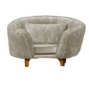 Ver imagem 3 de Poltrona Pet Baby Lady Cães e Gatos Confortável Apartamento Luxo Veludo Bege