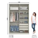 Ver imagem 4 de Guarda Roupa Solteiro 2 Portas Seletto