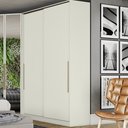 Ver imagem 2 de Guarda Roupa Solteiro 2 Portas Seletto Bege/Areia HP