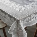Ver imagem 5 de Toalha de Mesa Retangular Branca 06 Lugares Renda Flores