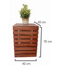 Ver imagem 5 de Porta Gás Decorativo Suporte Objetos de Madeira Maciça Luxo