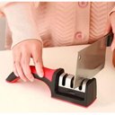 Ver imagem 5 de Afiador de Faca Profissional 3 em 1 para Facas e Cutelo Preto