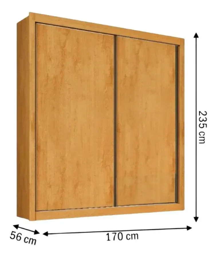 Ver imagem 5 de Guarda-roupa 2 Portas 100% Mdf Zurique