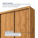 Ver imagem 6 de Guarda Roupa Solteiro 2 Portas de Correr 4 Gavetas 100% MDF Zurique Peroba Off White