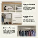Ver imagem 6 de Guarda-Roupa 2 Portas 100% MDF Zurique Bege/Peroba/Off White