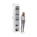 Ver imagem 2 de Guarda Roupa Roupeiro Modulado Alpes 1 Porta - Módulo Alpes - Luciane:cinammon
