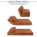 Ver mais imagens de Sofá Cama sem Braço Reclinável Fold CabeCasa MadeiraOriginals Laranja Bouclé Terracota