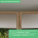 Ver imagem 7 de Guarda Roupa 2 Portas com Espelho Seletto Marrom/Areia HP/Jequitiba