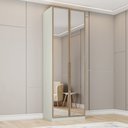 Ver imagem 1 de Guarda Roupa 2 Portas com Espelho Seletto Marrom/Areia HP/Jequitiba