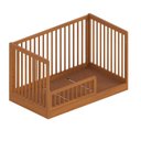 Ver imagem 4 de Berço Evolutivo em Madeira Maciça 3 em 1 Orbi Casatema MadeiraOriginals Marrom/Canela